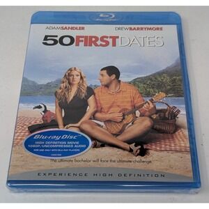 50 First Dates (Blu-ray Disc 2006) Adam Sandler Drew Barrymore NEW